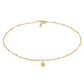 Gold Kalung Perhiasan Perak 925 Wanita Sun Choker Gold Plated