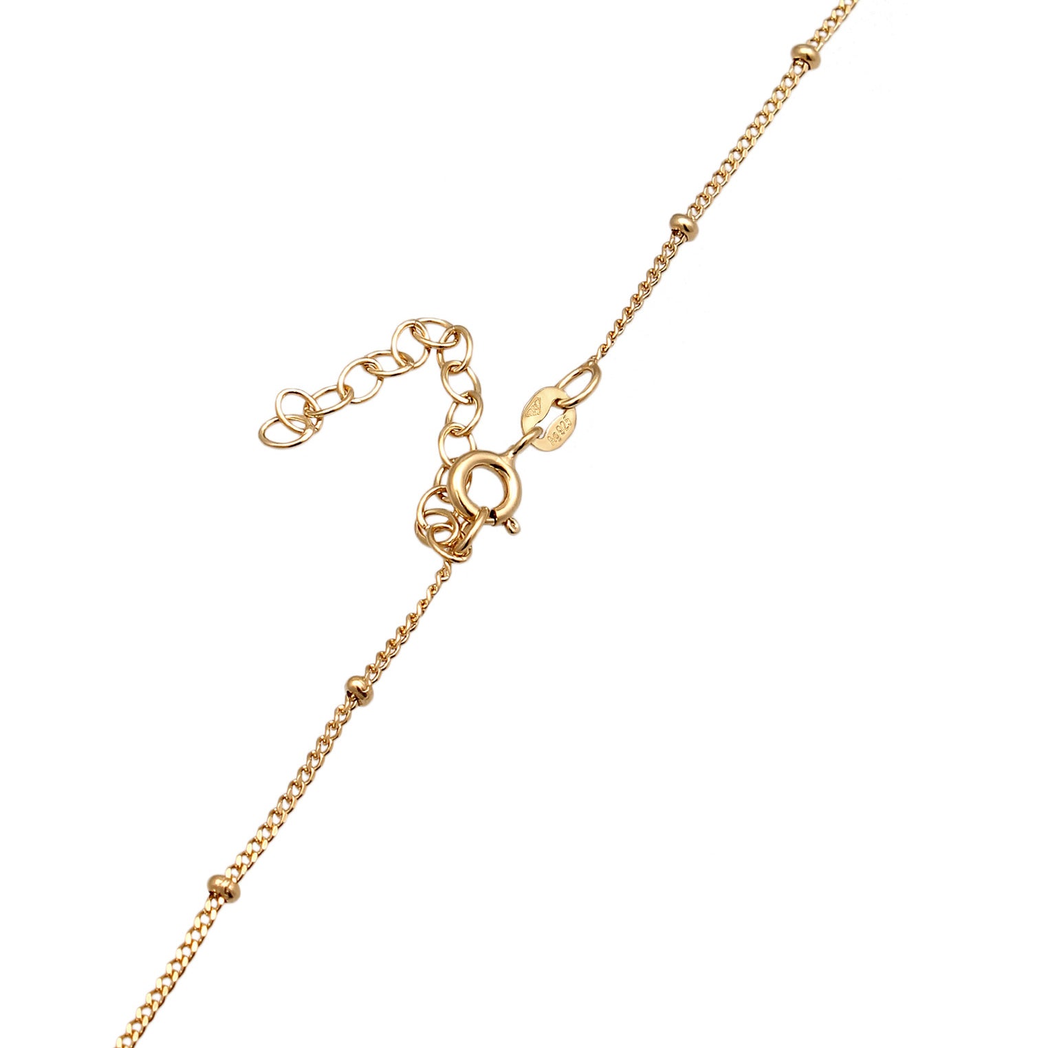 Gold Kalung Perhiasan Perak 925 Wanita Sun Choker Gold Plated