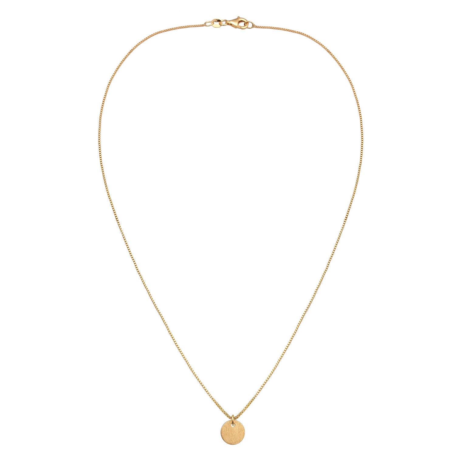 Gold Kalung Perhiasan Perak 925 Wanita Plate Venetian Gold Plated