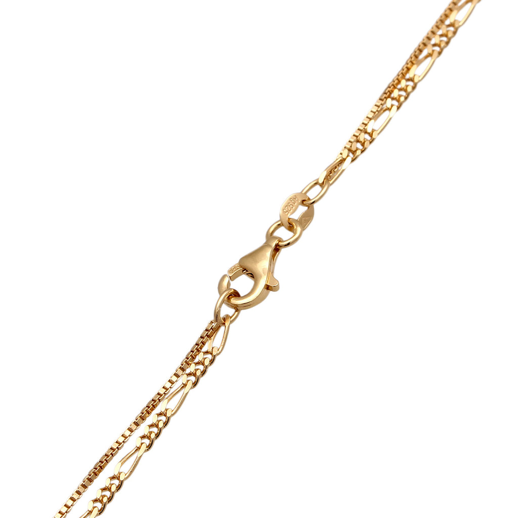 Gold Kalung Perhiasan Perak 925 Wanita Drop Layer Gold Plated