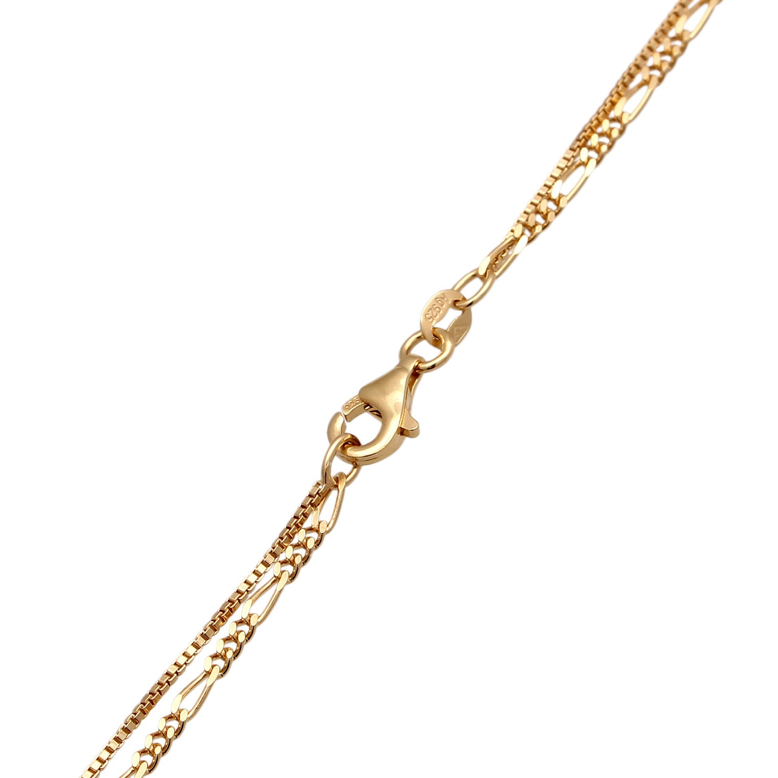 Gold Kalung Perhiasan Perak 925 Wanita Drop Layer Gold Plated