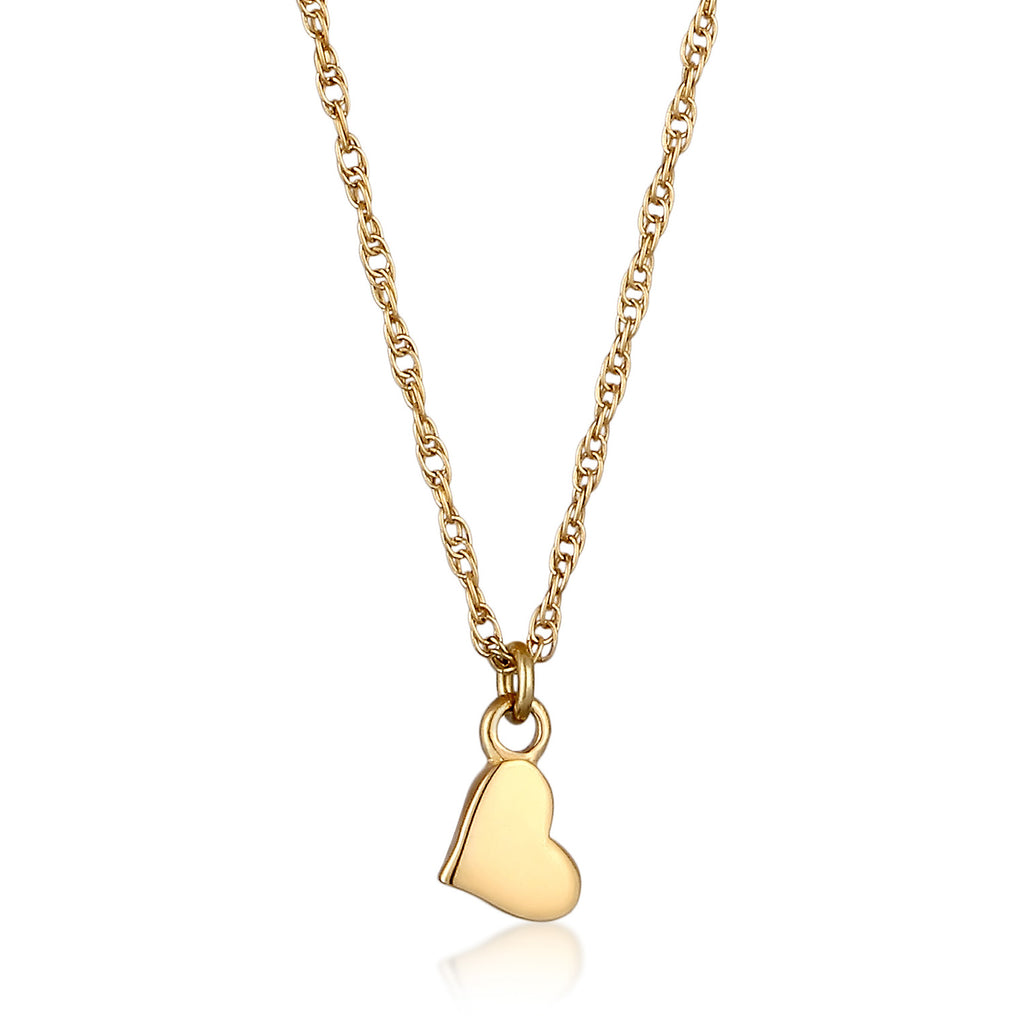 Gold Kalung Perhiasan Perak 925 Wanita Liontin Heart Gold Plated