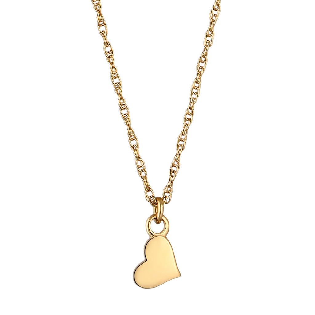 Gold Kalung Perhiasan Perak 925 Wanita Liontin Heart Gold Plated