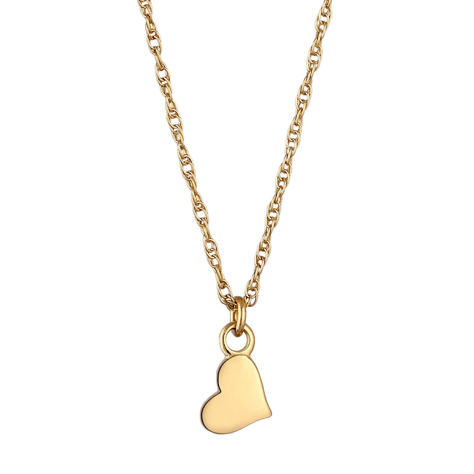 Gold Kalung Perhiasan Perak 925 Wanita Liontin Heart Gold Plated