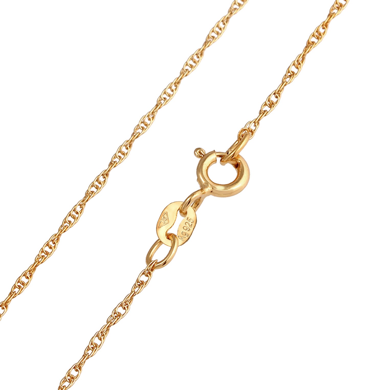 Gold Kalung Perhiasan Perak 925 Wanita Liontin Heart Gold Plated