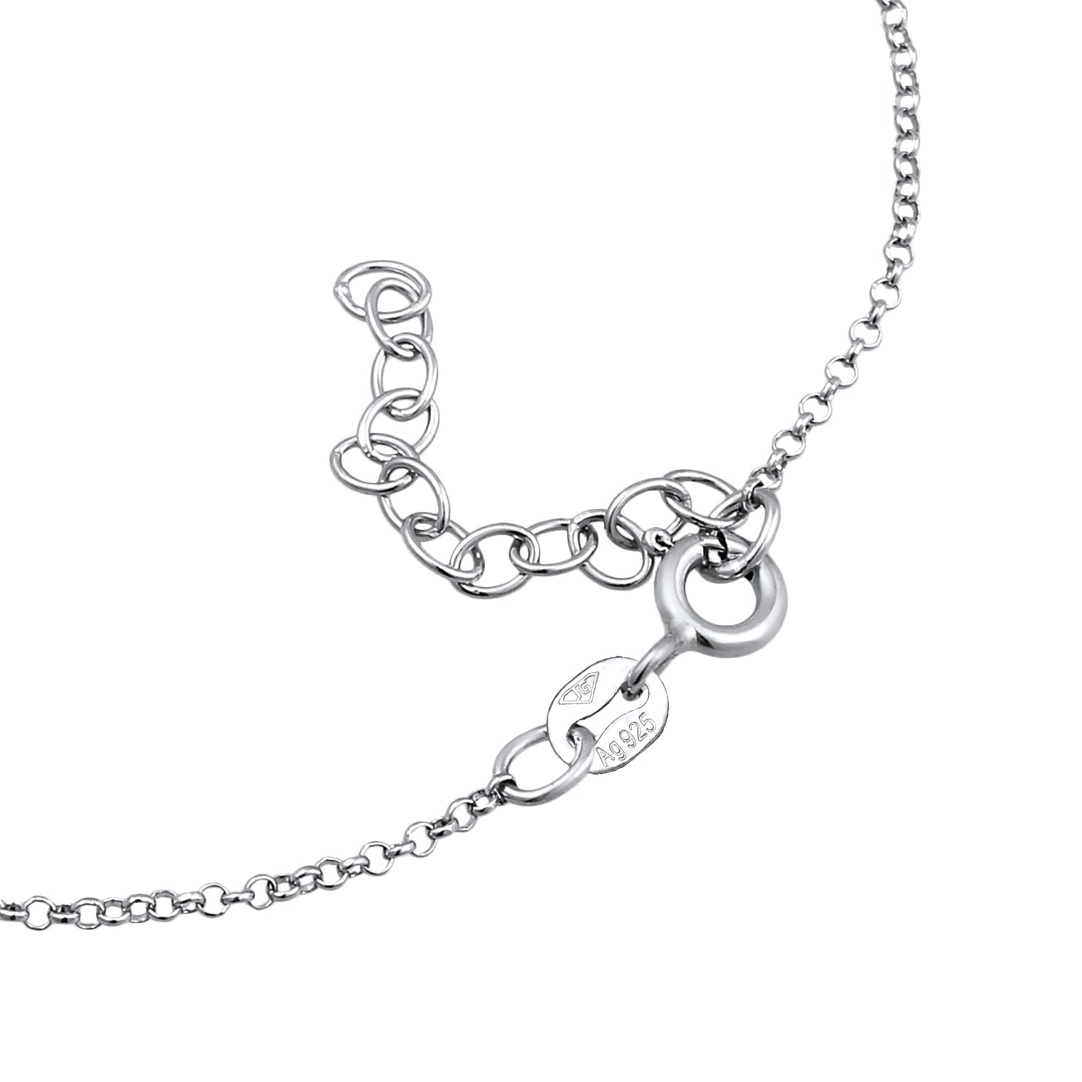 Pink Perhiasan Wanita Perak Asli Gelang Hand Chain Crystals