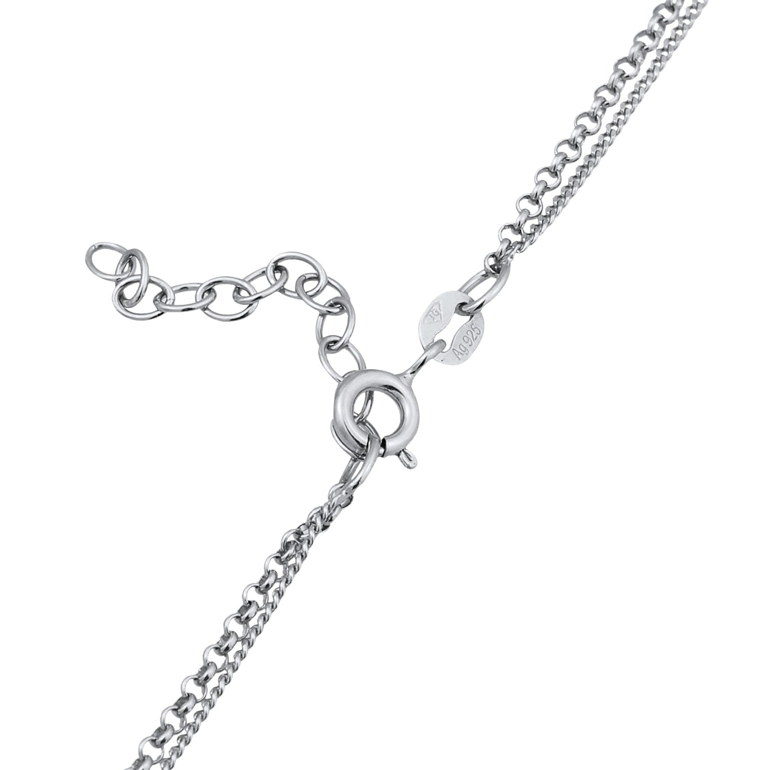 Silver Perhiasan Wanita Perak Asli Kalung Sun Layerlook