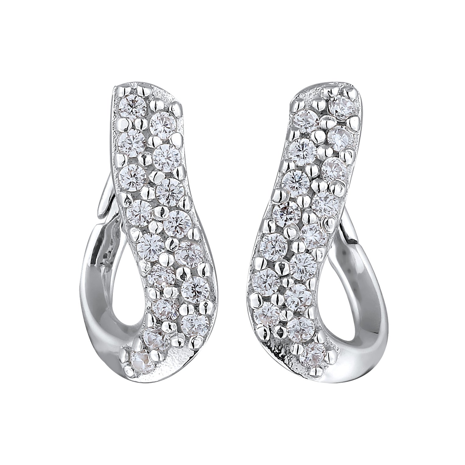 Silver Perhiasan Wanita Perak Asli Anting Zirconia