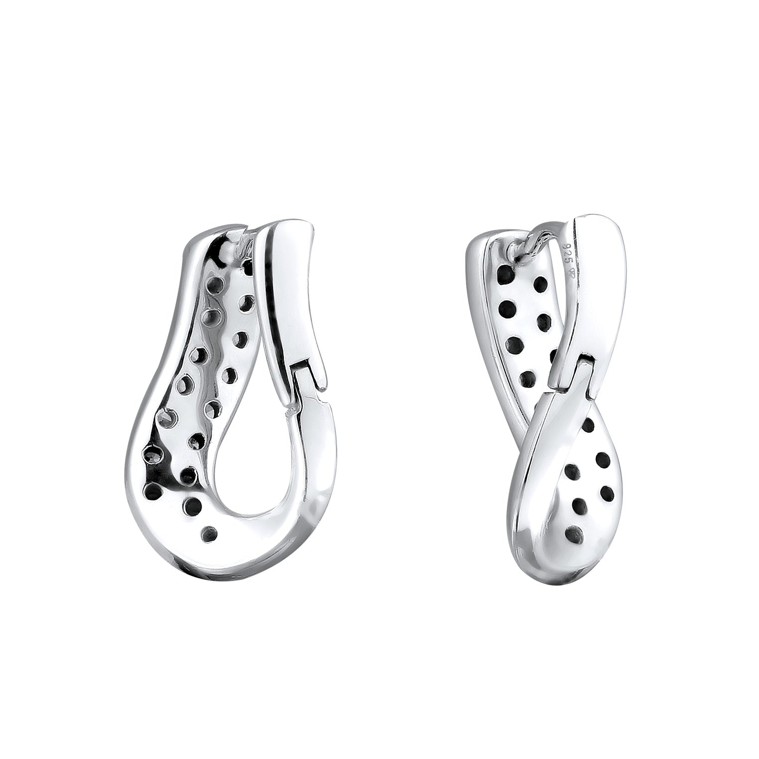 Silver Perhiasan Wanita Perak Asli Anting Zirconia