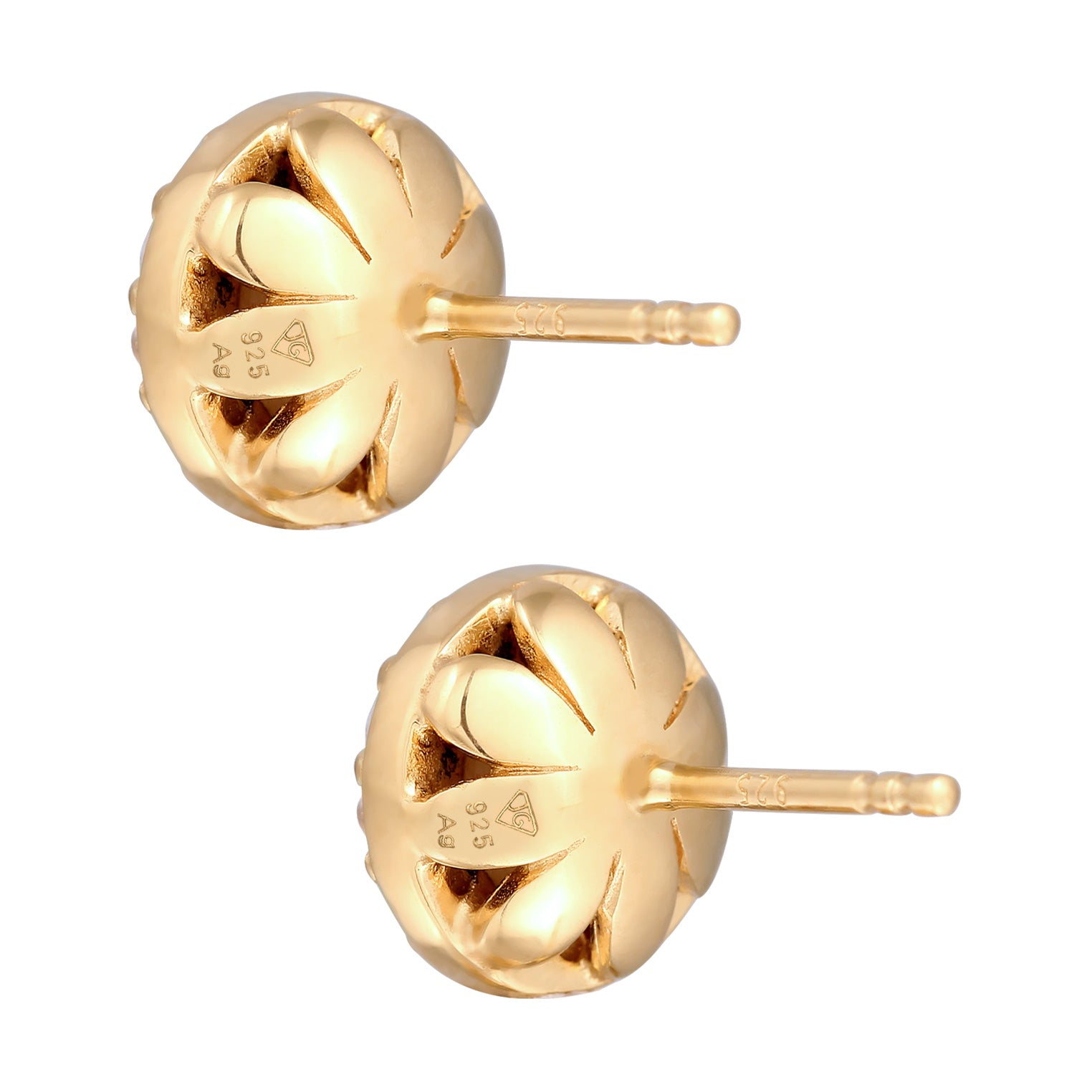 Gold Anting Perhiasan Perak 925 Wanita Circle Morganite dan Topaz Gold Plated