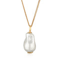 Gold Kalung Perhiasan Perak 925 Wanita Shell Pearl Gold Plated