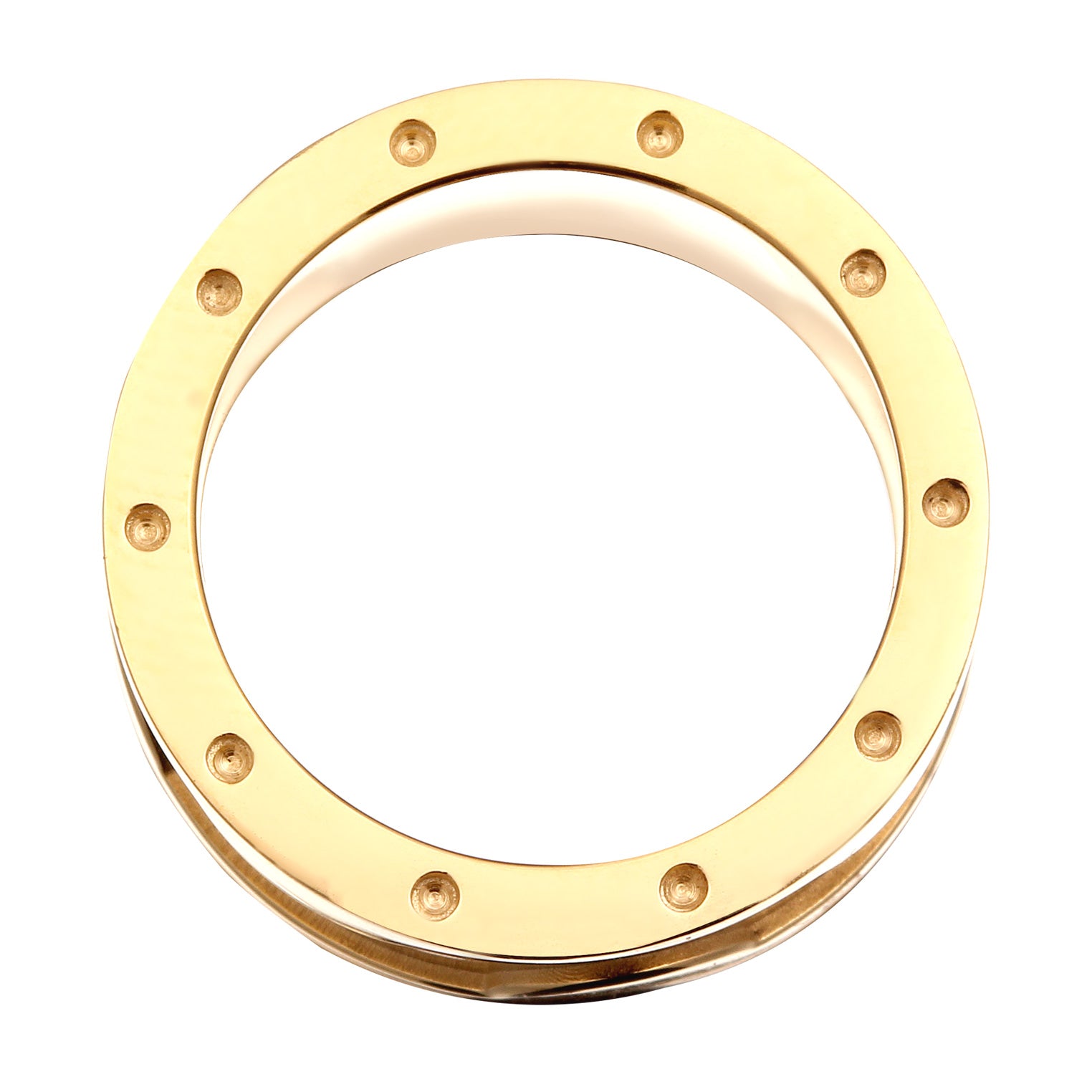 Gold Cincin Perhiasan Perak 925 Wanita Chunky Gold Plated