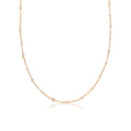 Gold Circle Crystals Gold Plated Necklace with Xirius Cut (0.12 ct)