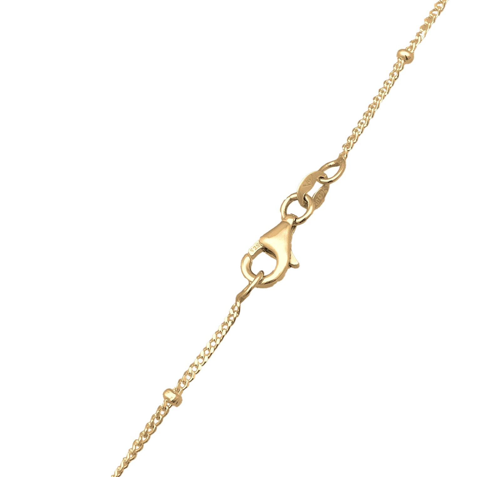 Gold Circle Crystals Gold Plated Necklace with Xirius Cut (0.12 ct)
