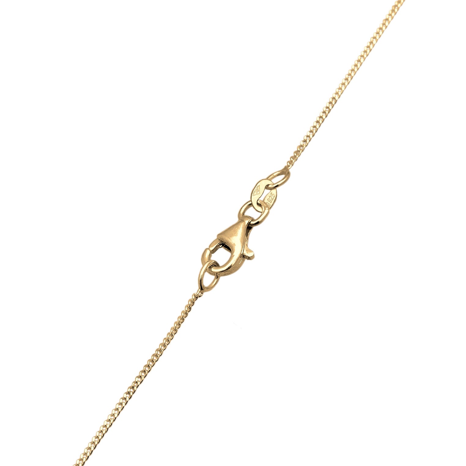 Gold Kalung Perhiasan Perak 925 Wanita Oval Rose Crystals Gold Plated
