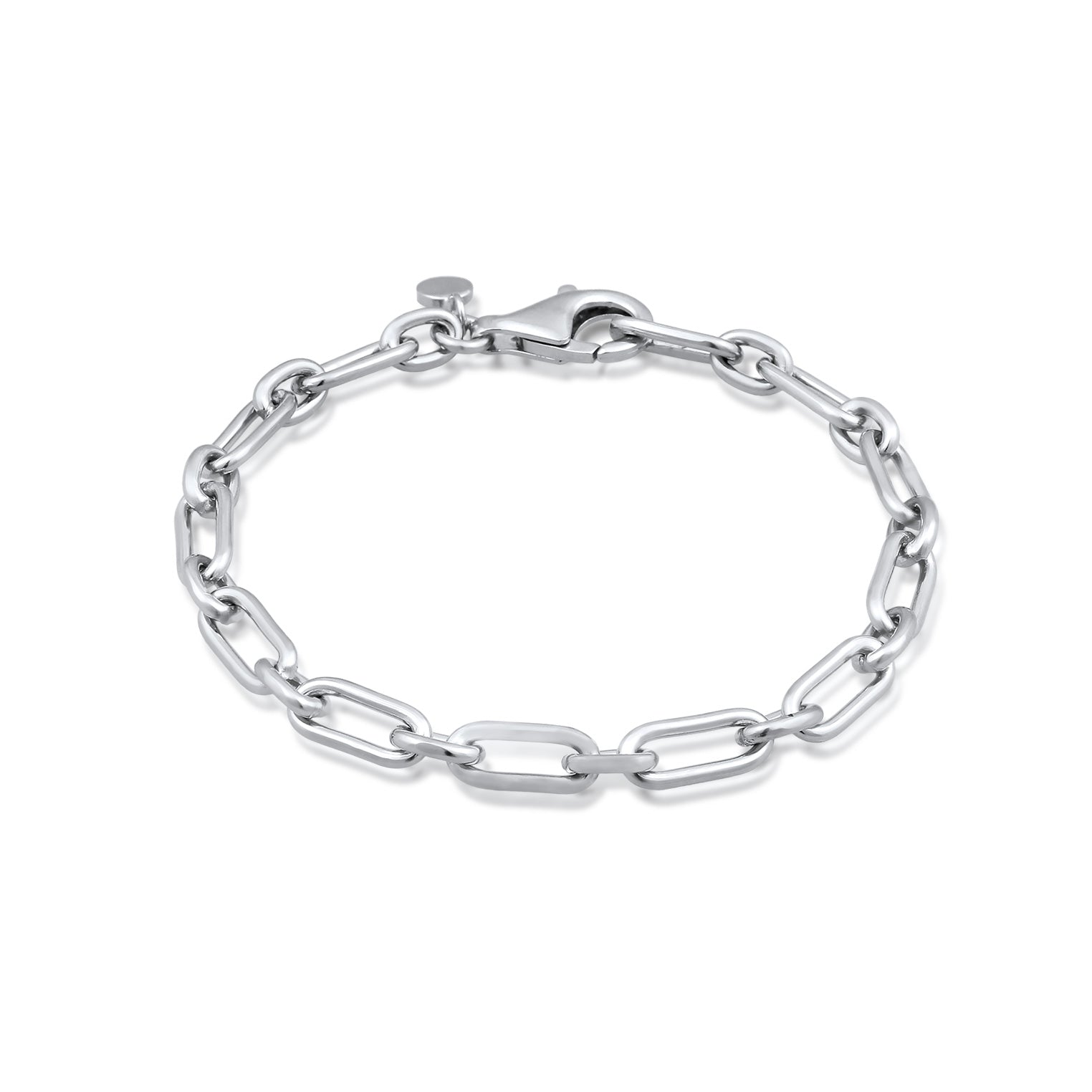 Silver Perhiasan Wanita Perak Asli Gelang Link Chain