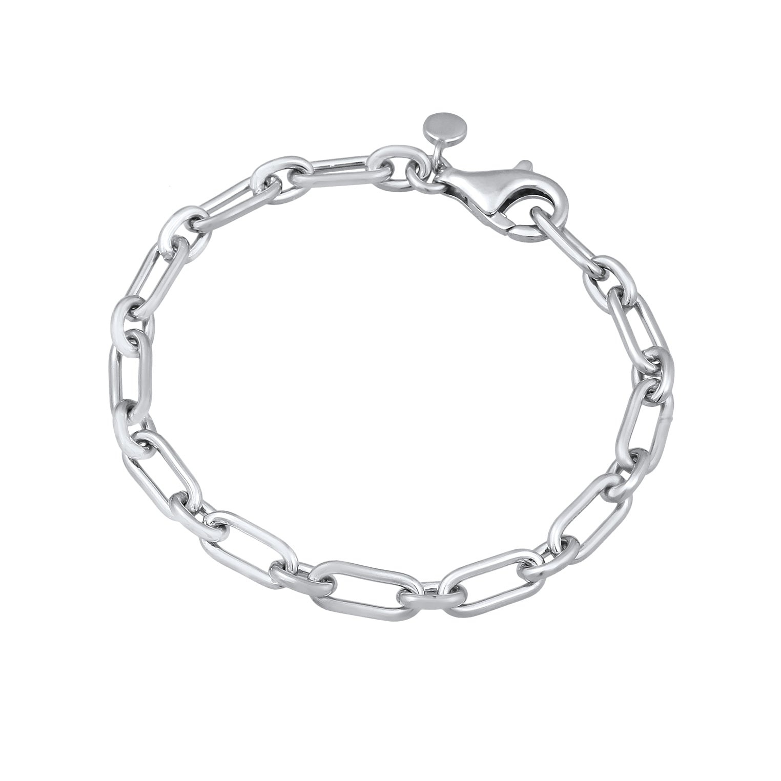 Silver Perhiasan Wanita Perak Asli Gelang Link Chain