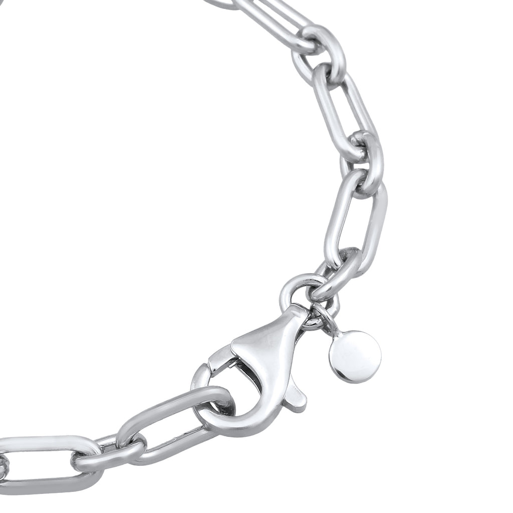 Silver Perhiasan Wanita Perak Asli Gelang Link Chain