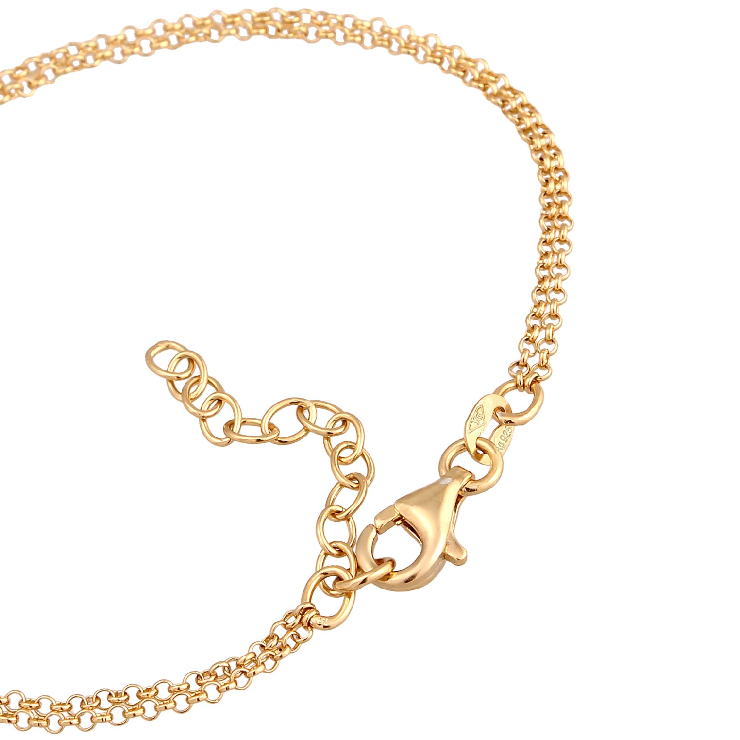 Gold Perhiasan Wanita Perak Asli Lapis Emas Gelang Peachain