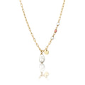 Kalung perak 925 lapis emas dengan rhodonite pearl elegan Elli Jewelry