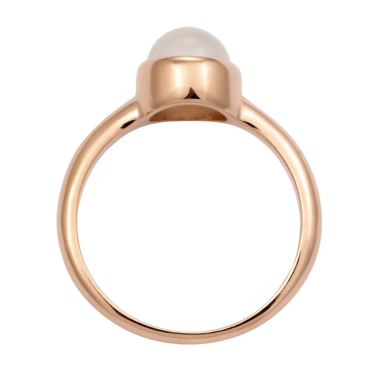 Rosegold Cincin Perhiasan Perak 925 Wanita Moonstone Rose Rosegold Plated