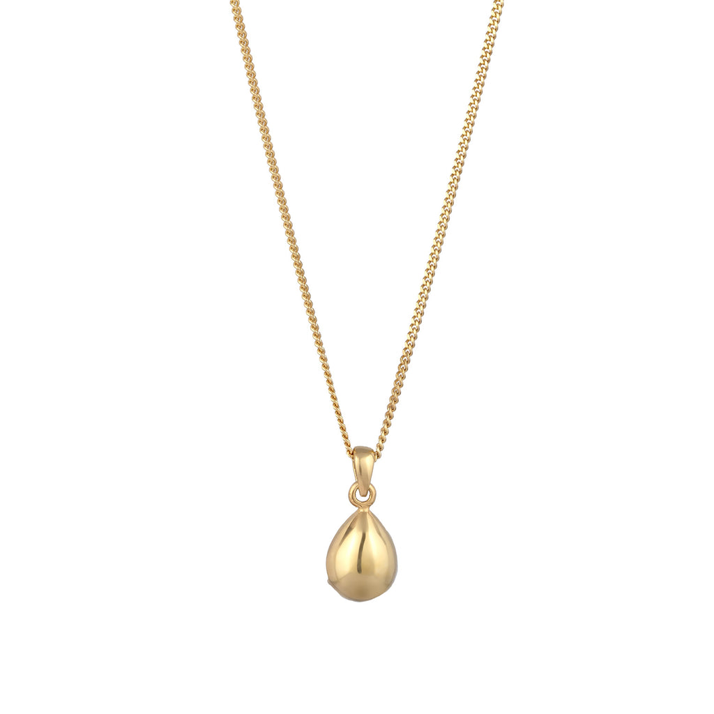 Gold Kalung Perhiasan Perak 925 Wanita Drop Crystals Gold Plated