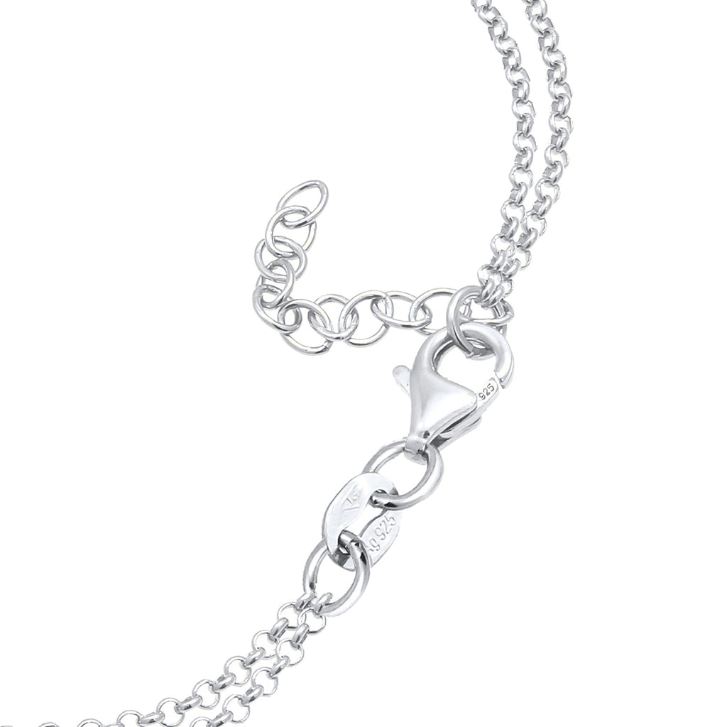 Bicolor Perhiasan Wanita Perak Asli Gelang Infinity Heart Bicolor