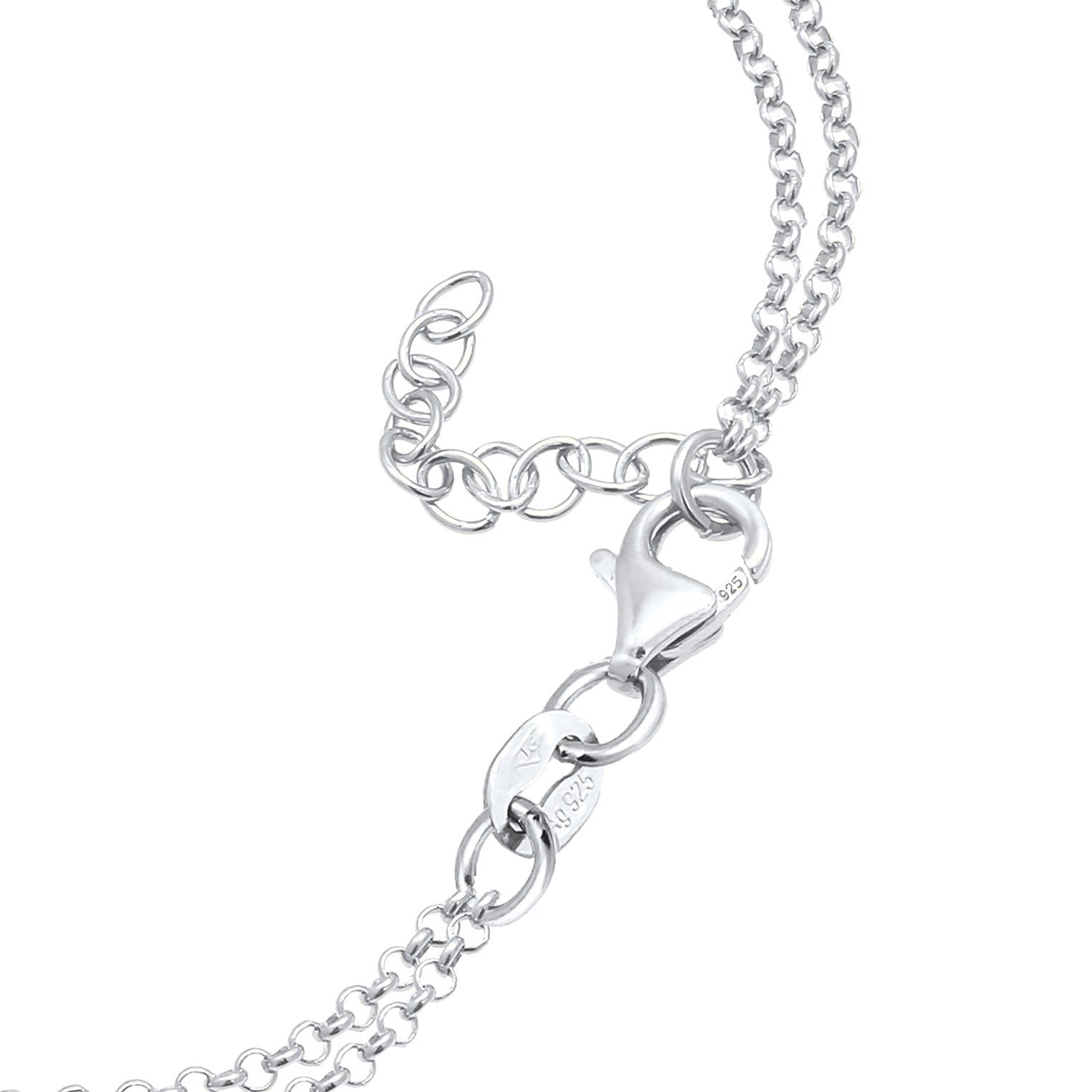 Bicolor Perhiasan Wanita Perak Asli Gelang Infinity Heart Bicolor