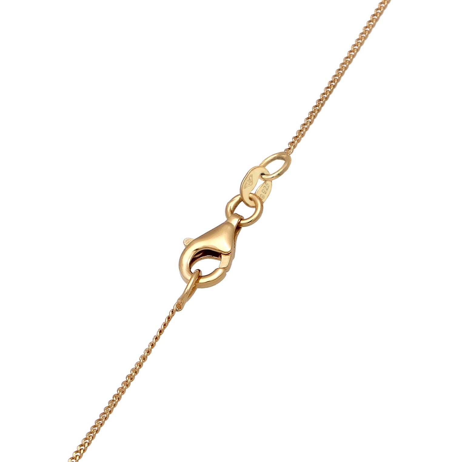 Gold Kalung Perhiasan Perak 925 Wanita Drop Zirconia Gold Plated