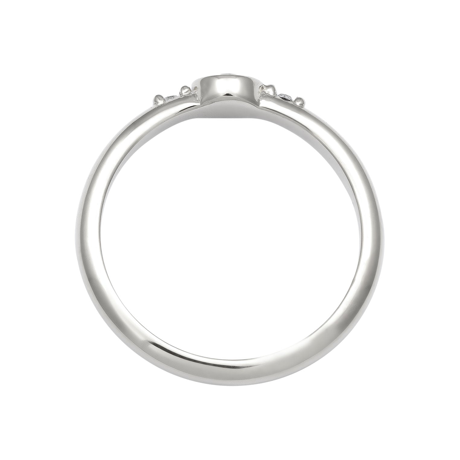 Silver Cincin Perhiasan Perak 925 Wanita Elegant Crystals