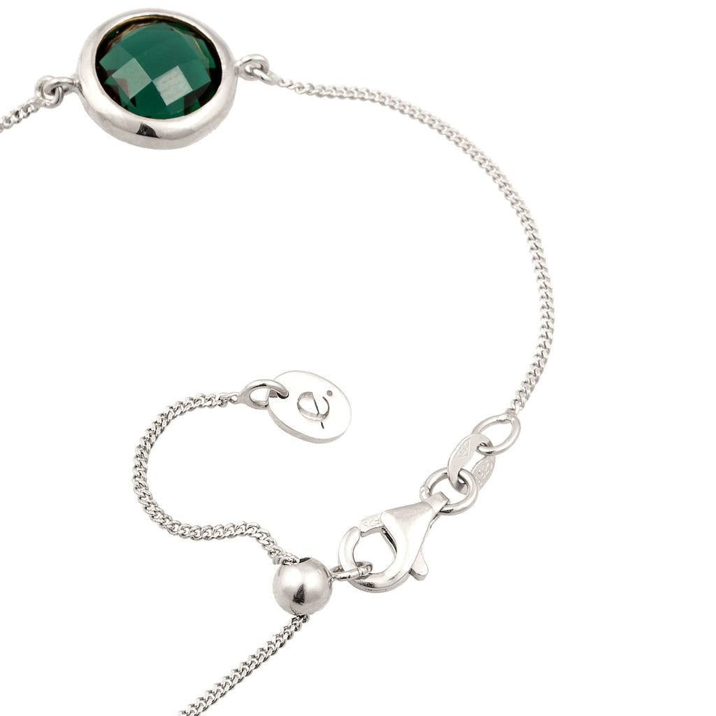 Silver Gelang Perhiasan Perak 925 Wanita Circle Quartz dan Cultured Freshwater Pearls