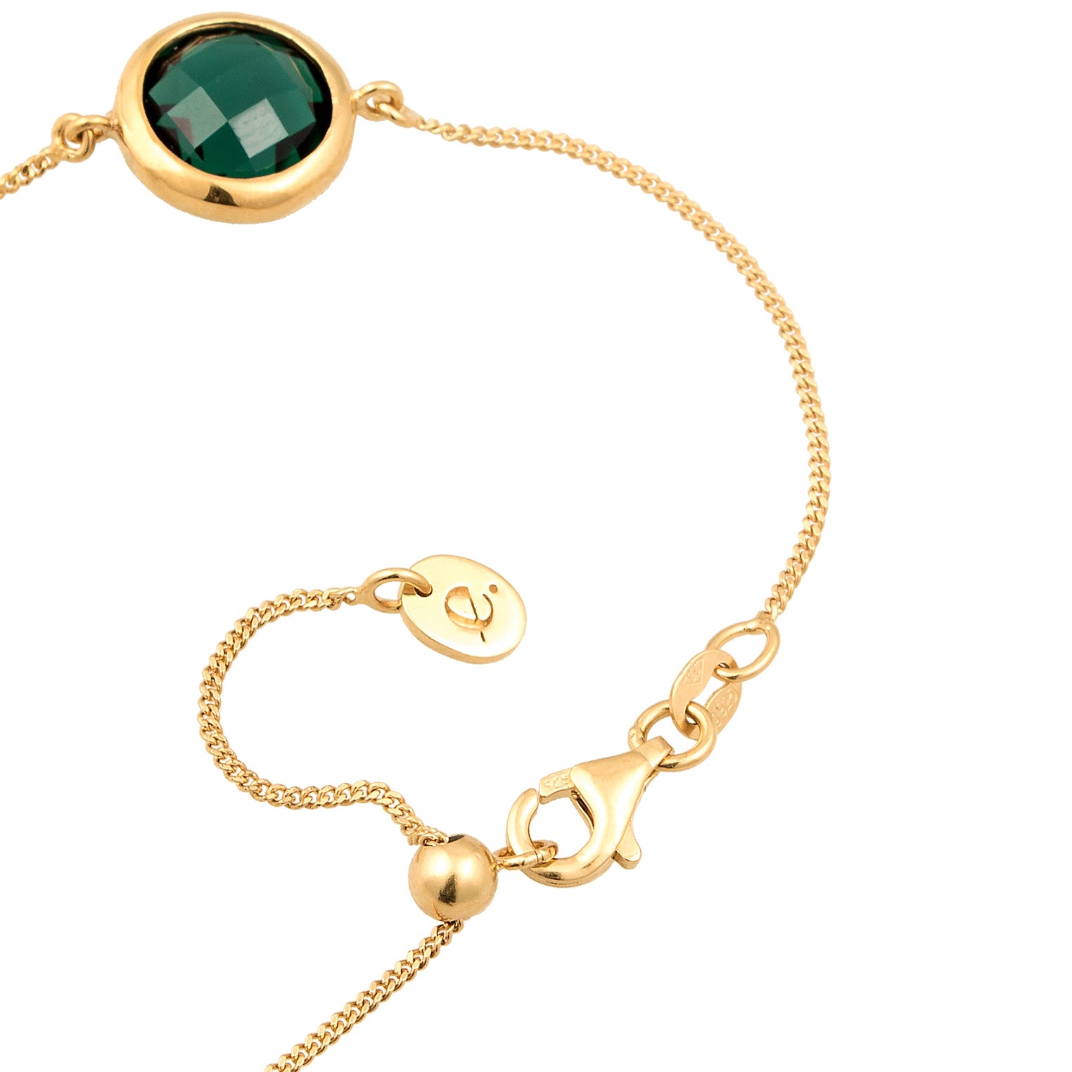 Gold Perhiasan Wanita Perak Asli Lapis Emas Gelang Circle Quartz dan Cultured Freshwater Pearls
