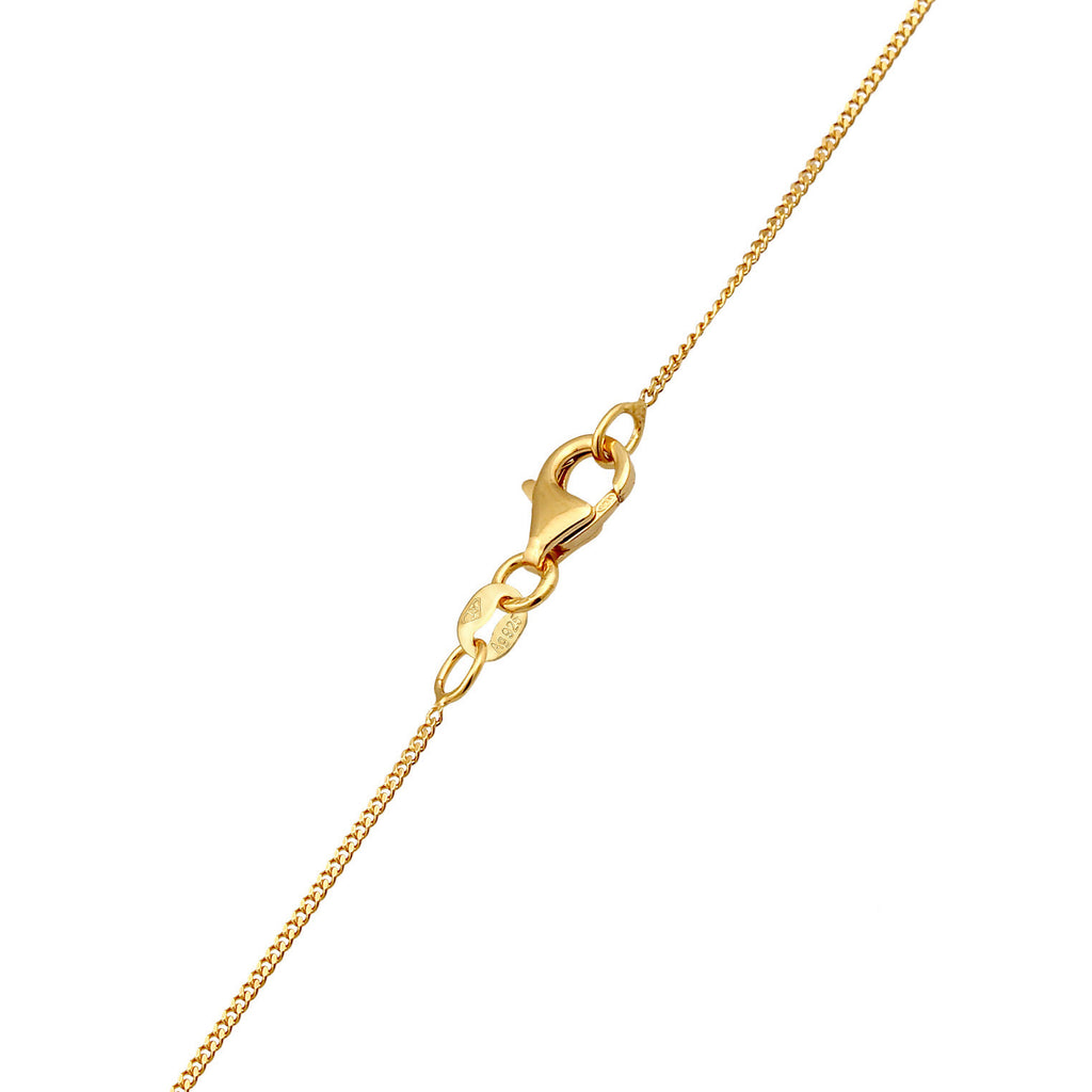 Gold Kalung Perhiasan Perak 925 Wanita Flower Crystal Gold Plated