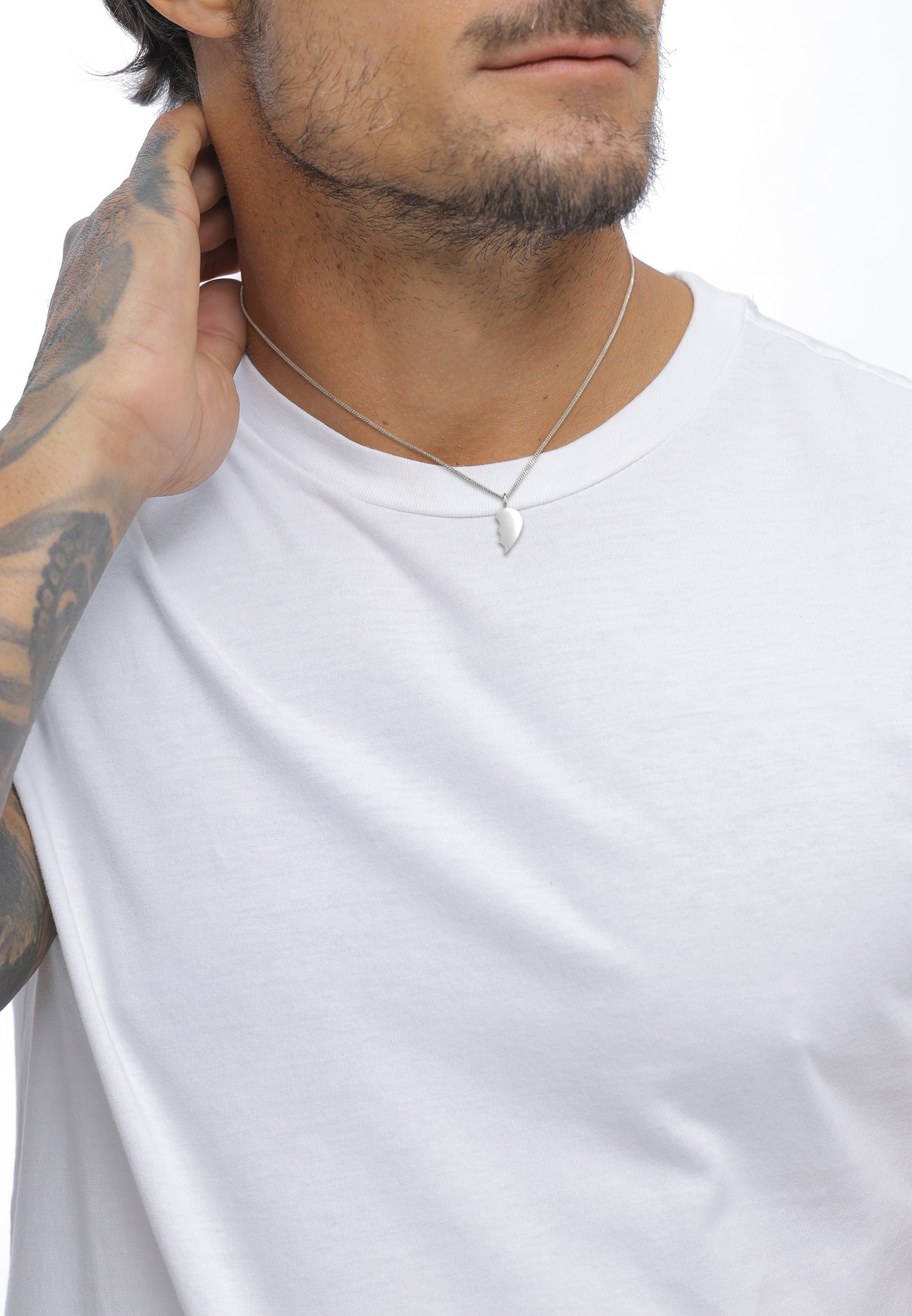 Silver Kalung Perhiasan Perak 925 Wanita Heart Friendship