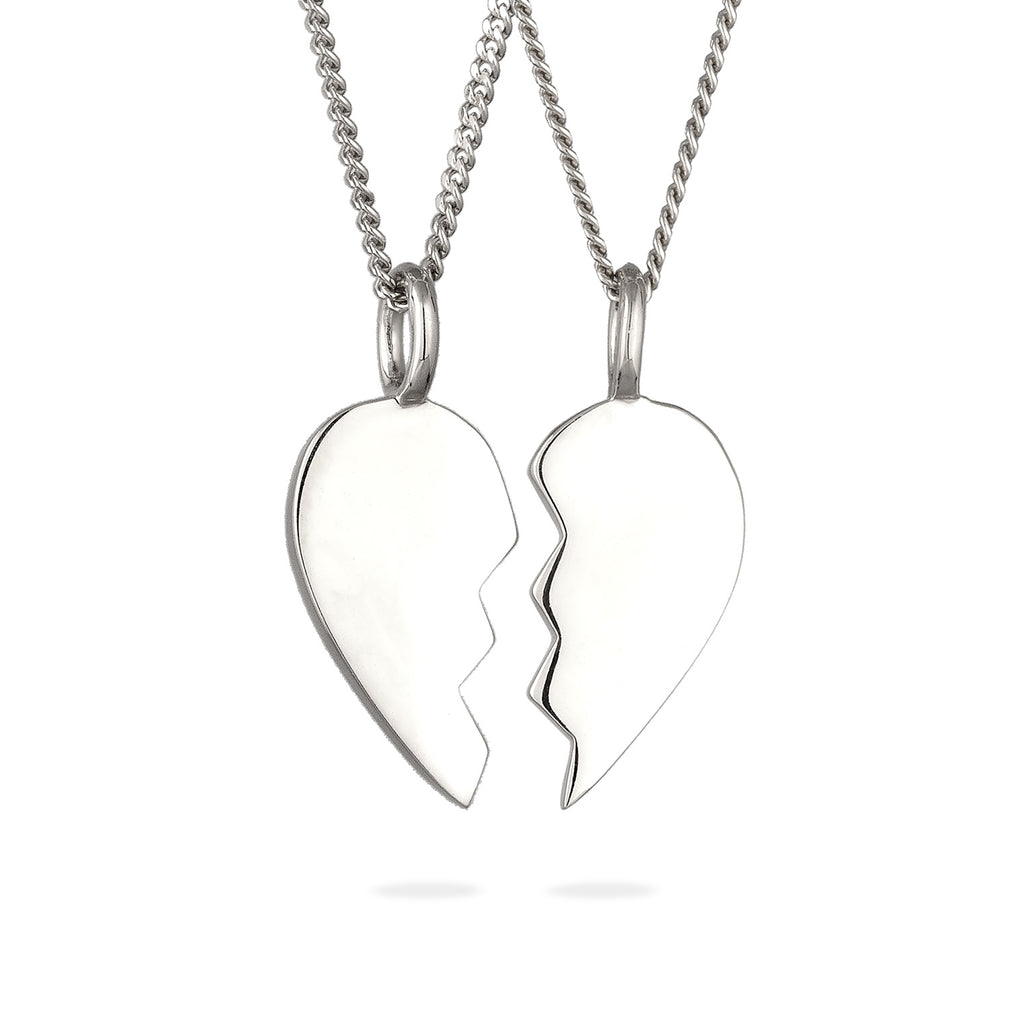 Silver Kalung Perhiasan Perak 925 Wanita Heart Friendship