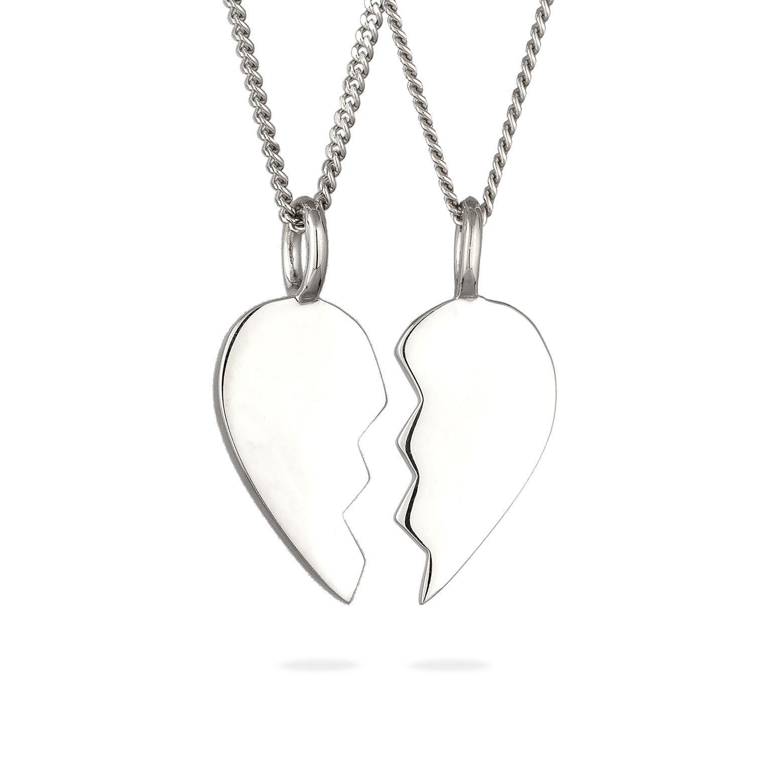 Silver Kalung Perhiasan Perak 925 Wanita Heart Friendship