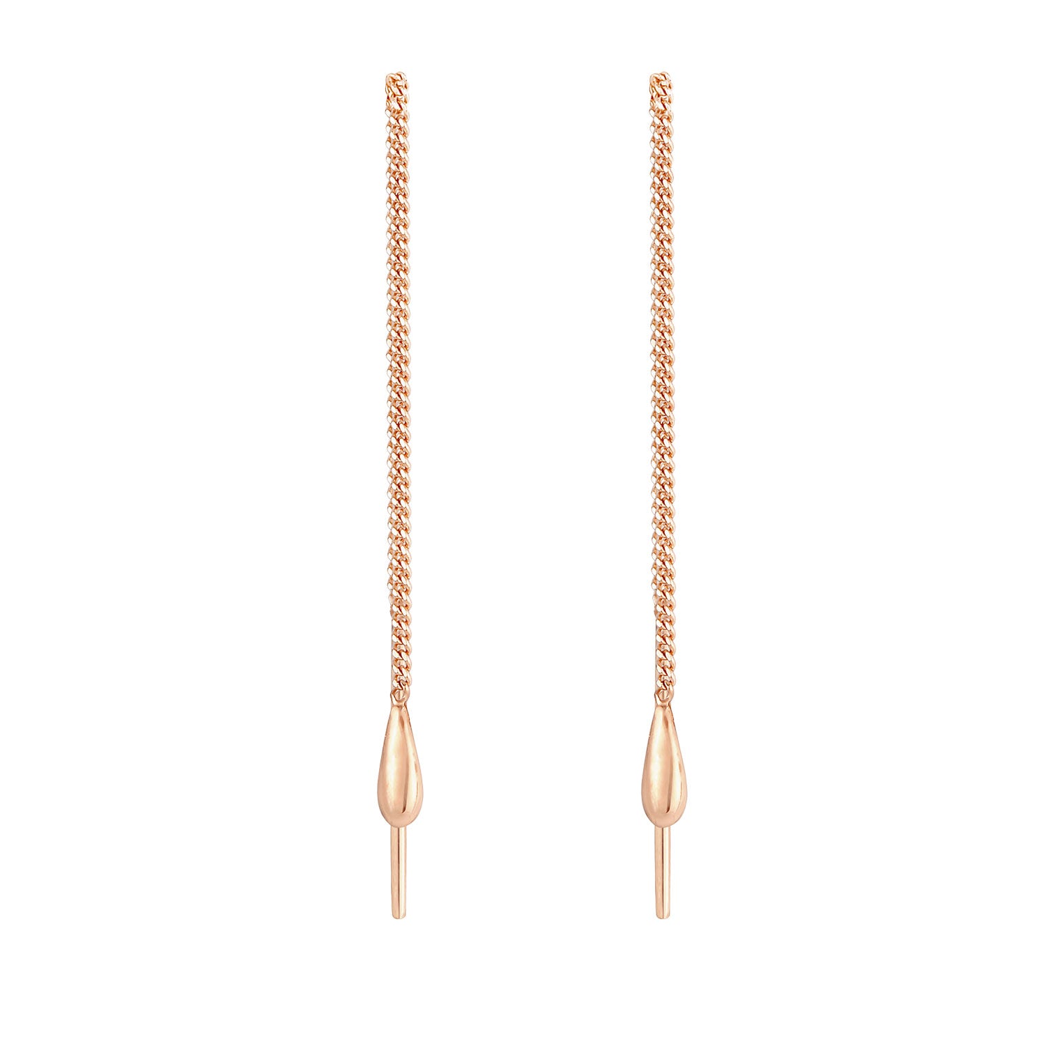 Rosegold Anting Perhiasan Perak 925 Wanita Drop Mini Rosegold Plated