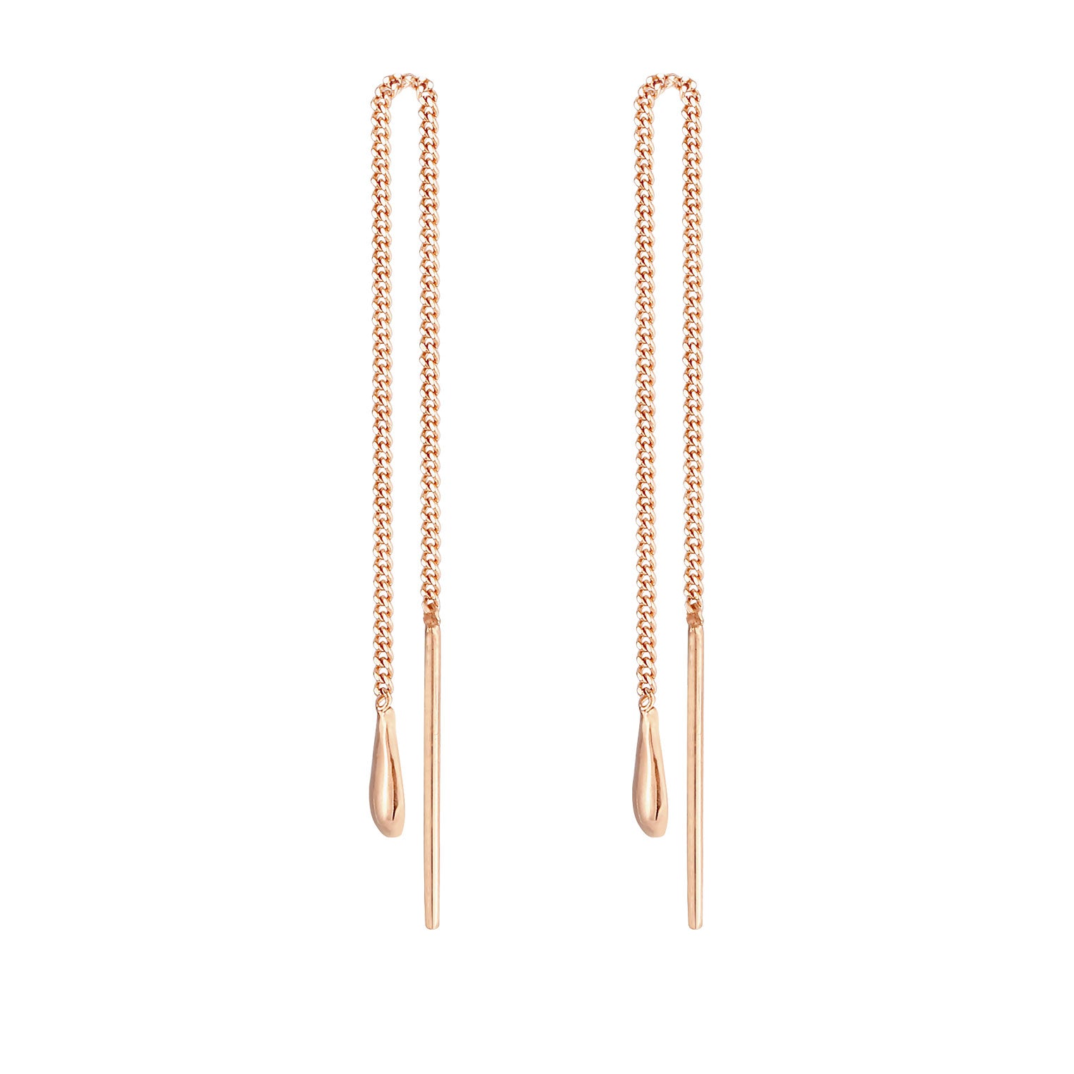 Rosegold Anting Perhiasan Perak 925 Wanita Drop Mini Rosegold Plated