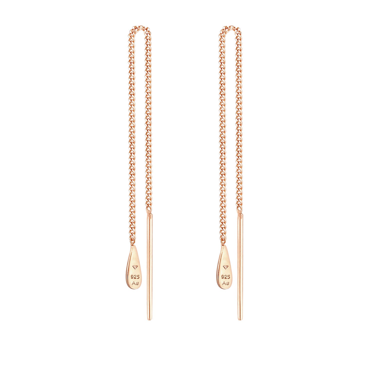 Rosegold Anting Perhiasan Perak 925 Wanita Drop Mini Rosegold Plated