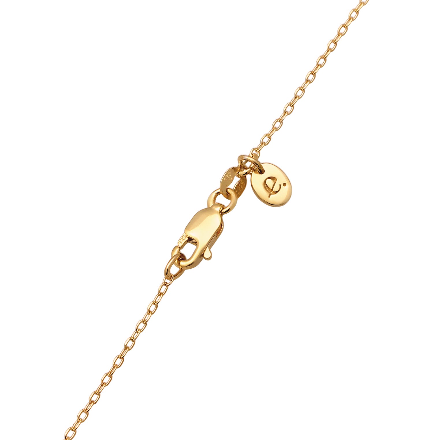 Gold Kalung Perhiasan Perak 925 Wanita Drop dengan Synthetic Emerald dan Zirconia Gold Plated
