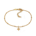 Gold Gelang Perhiasan Perak 925 Wanita Star Ballchain Crystals Gold Plated