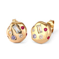 Gold Anting Perhiasan Perak 925 Wanita Topaz Tanzanite Gold Plated