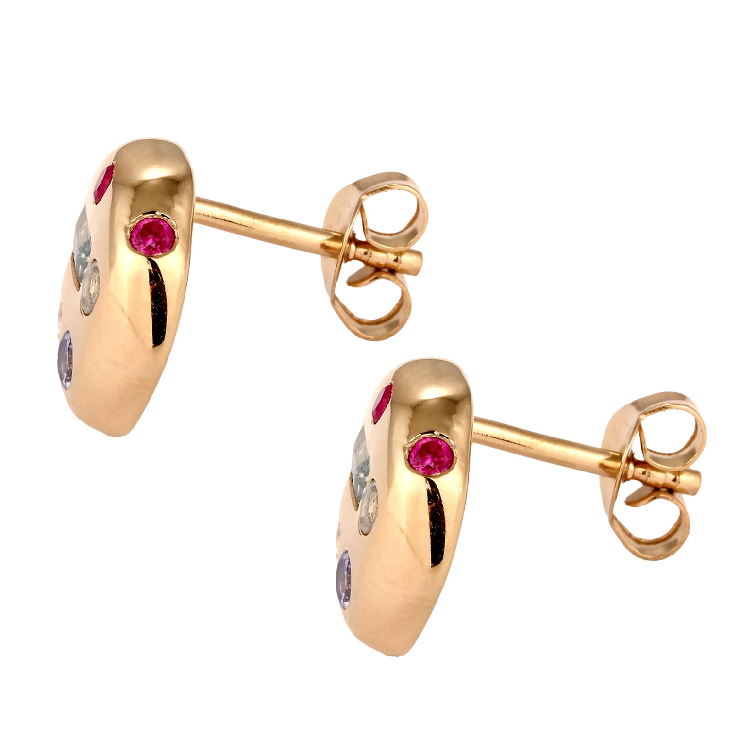 Gold Anting Perhiasan Perak 925 Wanita Topaz Tanzanite Gold Plated