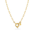 Gold Kalung Perhiasan Perak 925 Wanita Link Chain Gold Plated