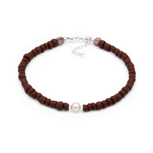 Gelang kaki perak 925 dengan beach design elegan Elli Jewelry