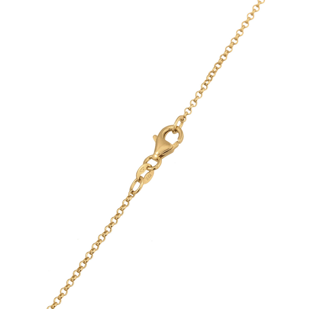 Gold Basic Circle engravable 925 Strerling Silver