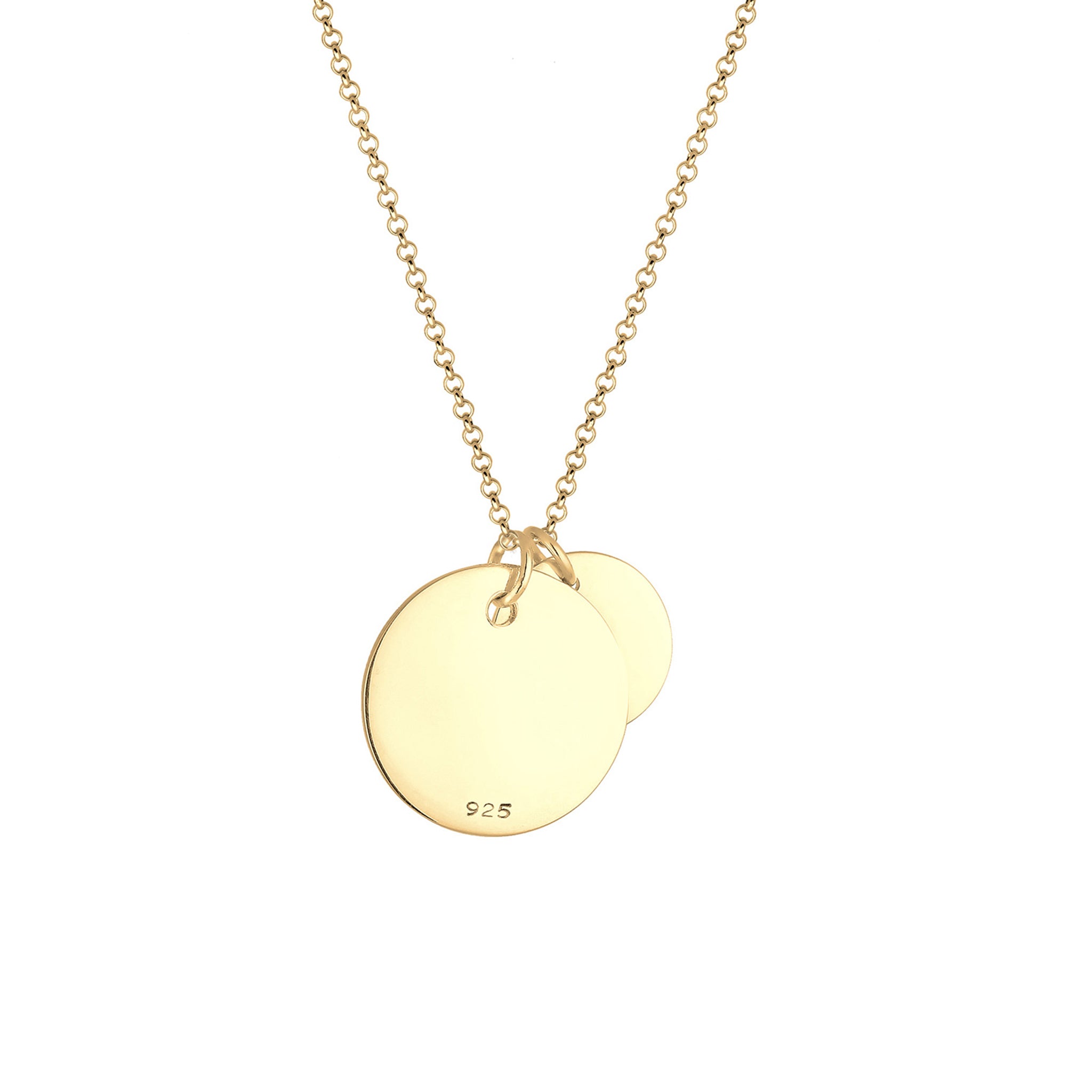 Gold Double Plate engravable 925 Sterling Silver Gold Plated