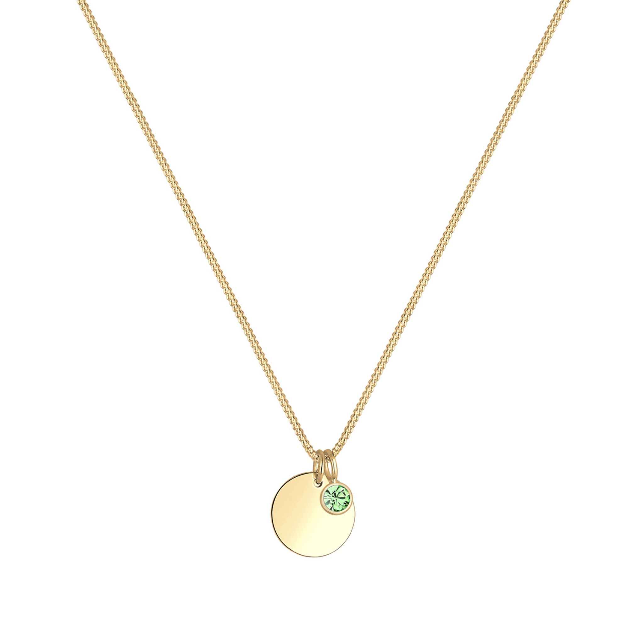 Light Green Bhirtstone engravable Light Green Crystal 925 Sterling Silver Gold Plated