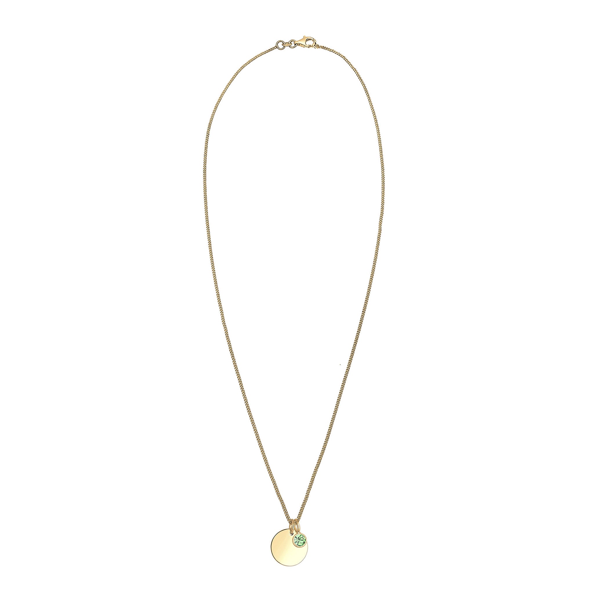 Light Green Bhirtstone engravable Light Green Crystal 925 Sterling Silver Gold Plated
