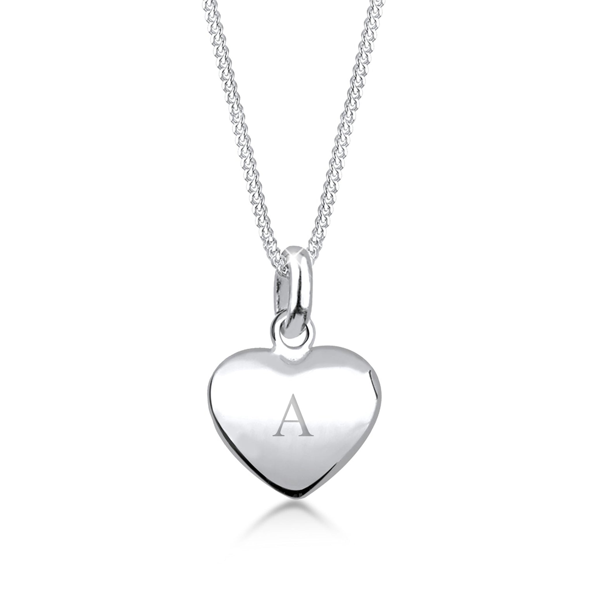 Silver Heart Engravable 925 Sterling Silver